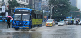 A screengrab of a flooded Kenyatta Avenue in Nairobi CBD.